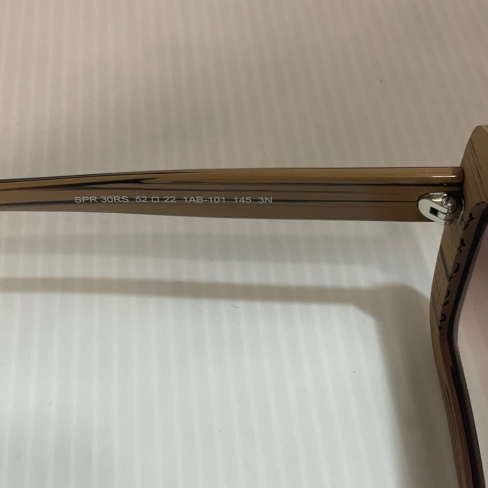 Prada woman’s sunglasses spr 30RS wood frame brown lenses - Picture 5 of 8